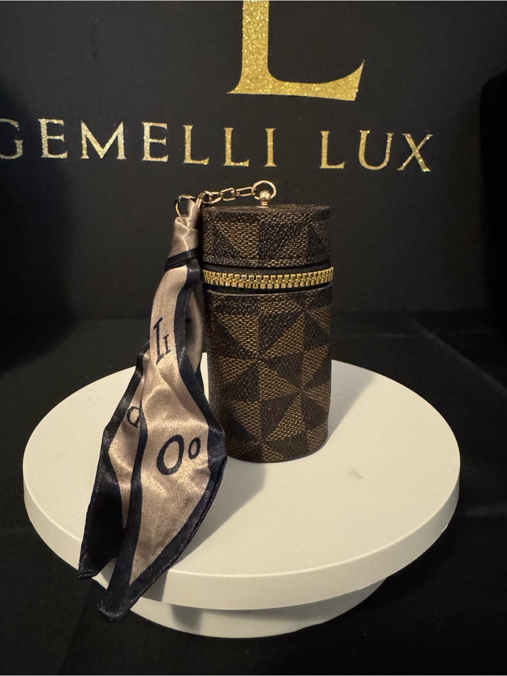 Fashion Mini Cylindrical Bag Charm
